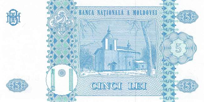 Moldova 5 Lei 1994 p.9a